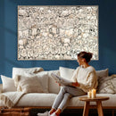Abstract Bison Wall Art Canvas Print - Abstract Longhorn by MyGreatCanvas | Canvas Wall Art Prints | Photo Prints & Wall Decor
