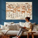 Gazelle Wall Art Canvas Print - Abstract Antelope Wall Art by MyGreatCanvas | Canvas Wall Art Prints | Photo Prints & Wall Decor