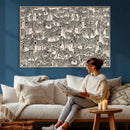 Abstract Zebra Wall Art Canvas Print for Farmhouse Decor by MyGreatCanvas | Canvas Wall Art Prints | Photo Prints & Wall Decor