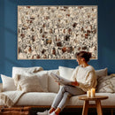 Abstract Longhorn Wall Art Canvas Print - Farm Animal by MyGreatCanvas | Canvas Wall Art Prints | Photo Prints & Wall Decor