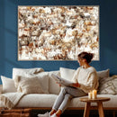 Farmhouse Bighorn Sheep Wall Art Canvas Print - Abstract by MyGreatCanvas | Canvas Wall Art Prints | Photo Prints & Wall Decor