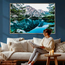 Alpine Mountain Lake Wall Art Canvas Print – Turquoise by MyGreatCanvas | Canvas Wall Art Prints | Photo Prints & Wall Decor