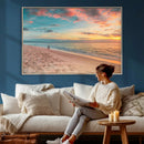 Beach Walk Wall Art Canvas Print – Soft Coastal Photography by MyGreatCanvas | Canvas Wall Art Prints | Photo Prints & Wall Decor