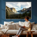 Yosemite Valley Mountain Wall Art Canvas Print, Granite by MyGreatCanvas | Canvas Wall Art Prints | Photo Prints & Wall Decor