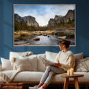 Yosemite Valley Mountain Landscape Wall Art Canvas Print, by MyGreatCanvas | Canvas Wall Art Prints | Photo Prints & Wall Decor
