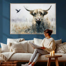 Abstract Highland Cow Animal Wall Art Canvas Print by MyGreatCanvas | Canvas Wall Art Prints | Photo Prints & Wall Decor