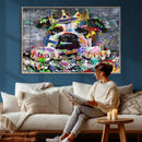 Graffiti Dog Wall Art Decor for Teen Bedroom - Abstract by MyGreatCanvas | Canvas Wall Art Prints | Photo Prints & Wall Decor