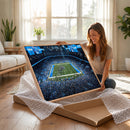 Detroit Lions Stadium Wall Art Canvas Print, Football Field