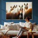 Wild Horse Herd Wall Art Canvas Print, Natural Horse by MyGreatCanvas | Canvas Wall Art Prints | Photo Prints & Wall Decor