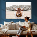 Texas Longhorn Bull Wall Art Canvas Print, Rustic Western by MyGreatCanvas | Canvas Wall Art Prints | Photo Prints & Wall Decor