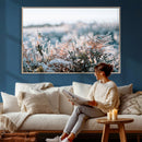 Frosted Fern Wall Art Canvas Print, Soft Winter Botanical by MyGreatCanvas | Canvas Wall Art Prints | Photo Prints & Wall Decor