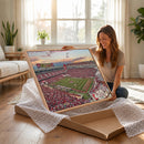 Donald W. Reynolds Razorback Stadium Wall Art Canvas Print –