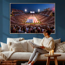Oklahoma Memorial Stadium Wall Art Canvas Print – Oklahoma