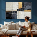 Gold Abstract Wall Art Canvas Print, Modern Luxury Geometric by MyGreatCanvas | Canvas Wall Art Prints | Photo Prints & Wall Decor