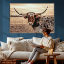 Texas Longhorn Wall Art Canvas Print – Western Cattle Ranch by MyGreatCanvas | Canvas Wall Art Prints | Photo Prints & Wall Decor