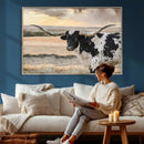 Texas Longhorn Bull Rustic Wall Art Canvas Print by MyGreatCanvas | Canvas Wall Art Prints | Photo Prints & Wall Decor