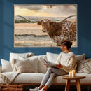 Texas Longhorn Wall Art Canvas Print, Western Ranch Bull by MyGreatCanvas | Canvas Wall Art Prints | Photo Prints & Wall Decor