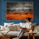 Black Orange Abstract Wall Art Canvas Print Modern Textured by MyGreatCanvas | Canvas Wall Art Prints | Photo Prints & Wall Decor