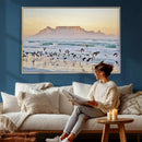 Seagulls Over Ocean Wall Art Canvas Print – Coastal Beach by MyGreatCanvas | Canvas Wall Art Prints | Photo Prints & Wall Decor