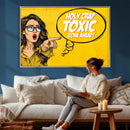 Pop Art Print Bathroom Sign Wall Art Canvas Print — Funny by MyGreatCanvas | Canvas Wall Art Prints | Photo Prints & Wall Decor