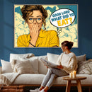 Pop Art Print Bathroom Sign Wall Art Canvas Print — Funny by MyGreatCanvas | Canvas Wall Art Prints | Photo Prints & Wall Decor