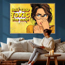 Pop Art Print Bathroom Sign Wall Art Canvas Print — Funny by MyGreatCanvas | Canvas Wall Art Prints | Photo Prints & Wall Decor