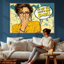 Pop Art Print Bathroom Sign Wall Art Canvas Print — Funny by MyGreatCanvas | Canvas Wall Art Prints | Photo Prints & Wall Decor