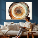 Natural Wood Slice Wall Art Canvas Print, Tree Ring Wall by MyGreatCanvas | Canvas Wall Art Prints | Photo Prints & Wall Decor