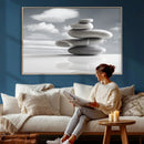 Zen Stone Wall Art Canvas Print, Balanced Rock Stack Framed by MyGreatCanvas | Canvas Wall Art Prints | Photo Prints & Wall Decor