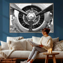 Vintage Propeller Plane Wall Art Canvas Print, Black and by MyGreatCanvas | Canvas Wall Art Prints | Photo Prints & Wall Decor