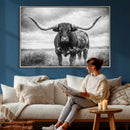 Texas Longhorn Canvas Wall Art Western Bull Desert Moody by MyGreatCanvas | Canvas Wall Art Prints | Photo Prints & Wall Decor