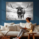 Texas Longhorn Canvas Wall Art Western Bull Desert Moody by MyGreatCanvas | Canvas Wall Art Prints | Photo Prints & Wall Decor