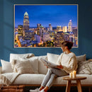 Charlotte Skyline Canvas Wall Art Print – North Carolina Cityscape Photography Print by MyGreatCanvas | Canvas Wall Art Prints | Photo Prints & Wall Decor