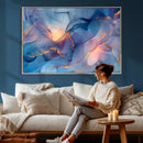 Colorful Abstract Canvas Wall Art Print, Vibrant Popup Color Art Print