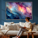 Colorful Abstract Canvas Wall Art Print, Vibrant Popup Color Art Print