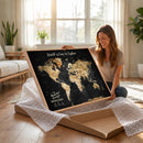 Personalized World Map Print | Customize Map with Push Pin