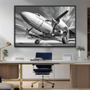 Vintage Airplane on Runway Canvas Print by MyGreatCanvas | Canvas Wall Art Prints | Photo Prints & Wall Decor