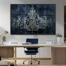 Dark Chandelier Wall Art Canvas Print by MyGreatCanvas | Canvas Wall Art Prints | Photo Prints & Wall Decor