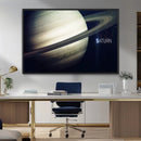 Framed Saturn Wall Art Canvas Print