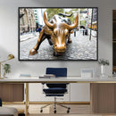Charging Bull Wall Art Canvas Print