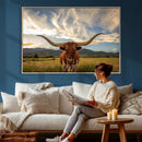 Texas Longhorn Canvas Wall Art – Majestic Triptych Animal by MyGreatCanvas | Canvas Wall Art Prints | Photo Prints & Wall Decor