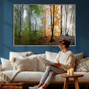 Four Seasons Wall Art Forest Canvas Print – Triptych