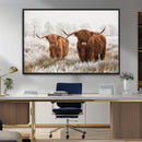 Longhorn Cattle Wall Art Canvas Print, Framed Farmhouse by MyGreatCanvas | Canvas Wall Art Prints | Photo Prints & Wall Decor