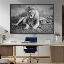 King Forest Lion Wall Art Canvas Print – Framed Majestic by MyGreatCanvas | Canvas Wall Art Prints | Photo Prints & Wall Decor
