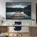 Wooden Bridge Near Lake Wall Art Canvas Print by MyGreatCanvas | Canvas Wall Art Prints | Photo Prints & Wall Decor