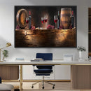 Wine and Barrels Wall Art Canvas Print by MyGreatCanvas | Canvas Wall Art Prints | Photo Prints & Wall Decor