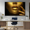Gold and Women Wall Art Canvas Print by MyGreatCanvas | Canvas Wall Art Prints | Photo Prints & Wall Decor