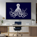Blue Octopus Wall Art Canvas Print by MyGreatCanvas | Canvas Wall Art Prints | Photo Prints & Wall Decor