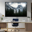 Wall Art Foggy Forest Landscape Canvas Print