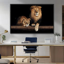 Lion Canvas Wall Art – Majestic Animal Print Artwork for by MyGreatCanvas | Canvas Wall Art Prints | Photo Prints & Wall Decor